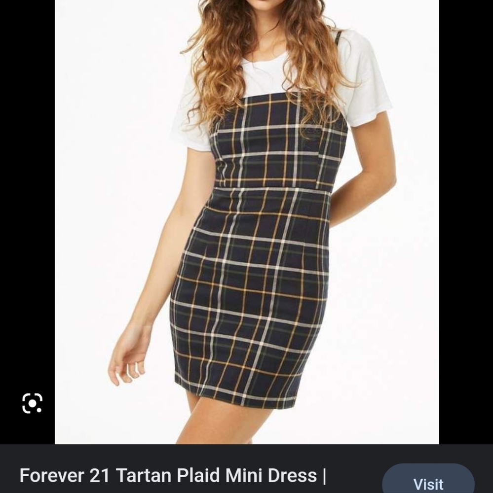 NWT Plaid/Tartan Body Con Dress Size M